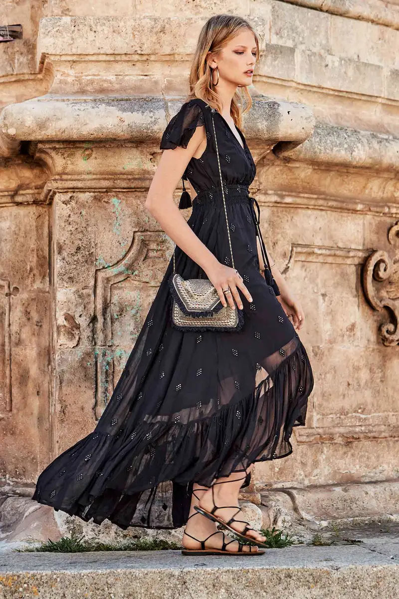 ABITO LUNGO ALICIA | Colore Nero |