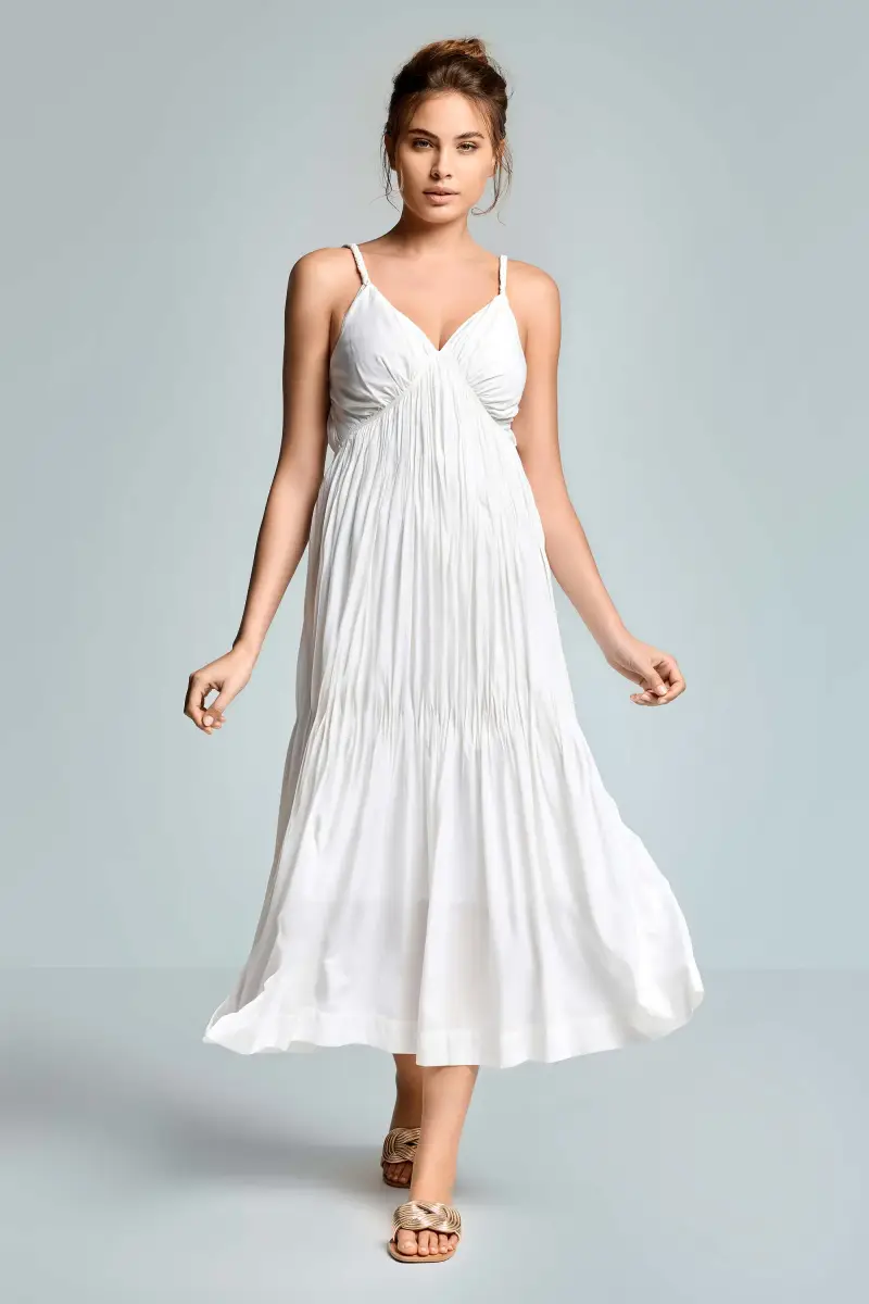 ABITO LUNGO XENA | Colore Bianco |