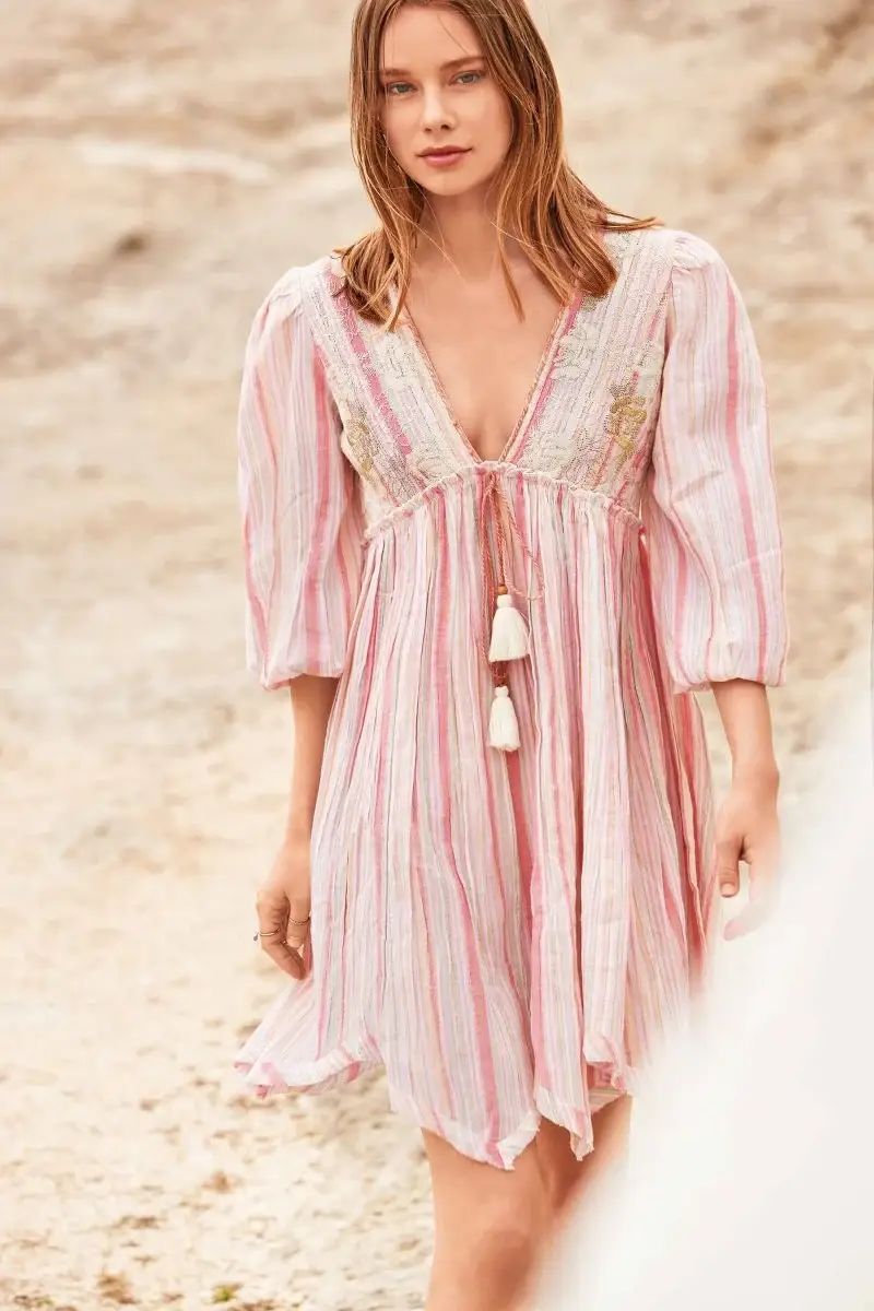 ABITO RIGHE ALICE | Colore Multi |