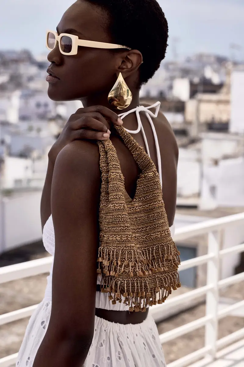 BORSA A SECCHIELLO VANIA | Colore Beige |