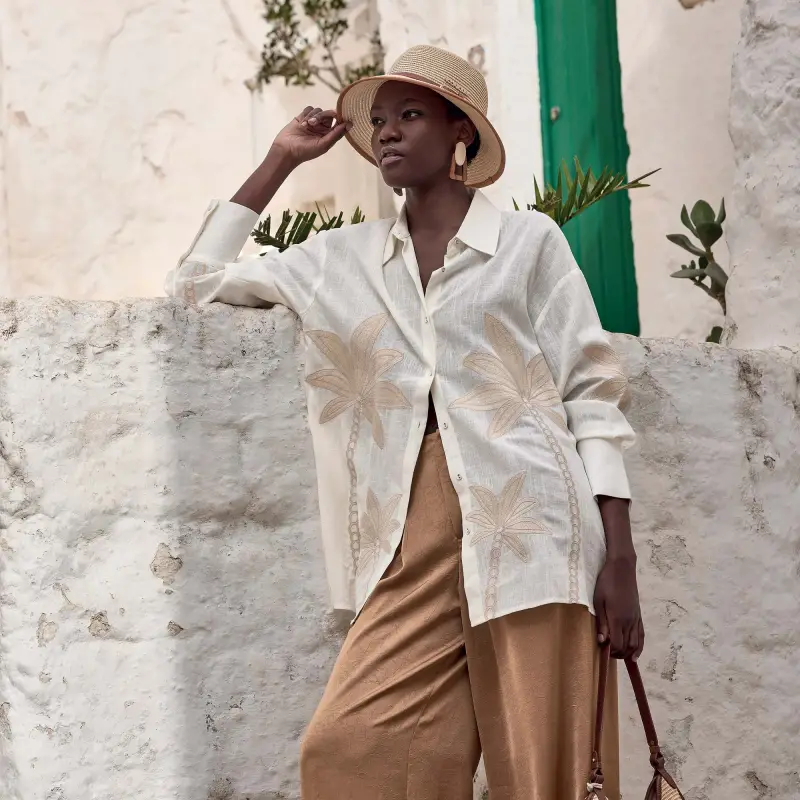 CAMICIA IN MISTO LINO YAEL | Colore Multi |