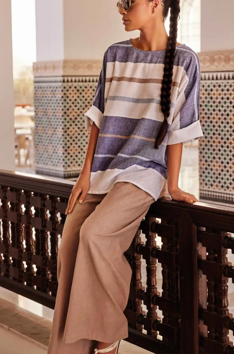 PANTALONI PALAZZO | Colore Beige |