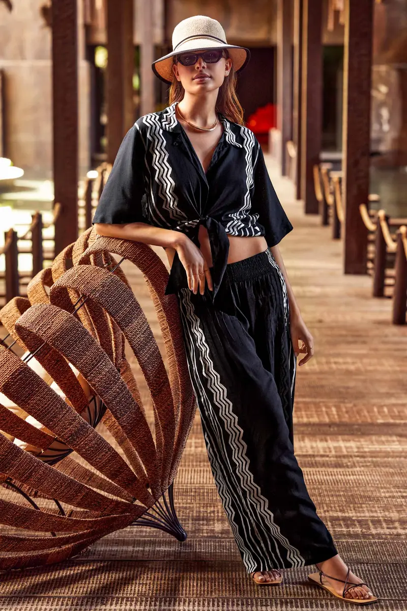 PANTALONI PALAZZO MARA | Colore Multi |