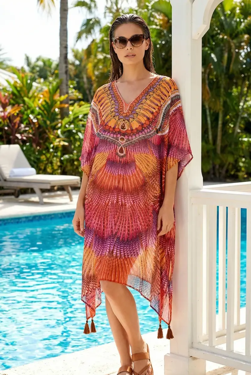 PONCHO LUNGO MALIA | Colore Multi |