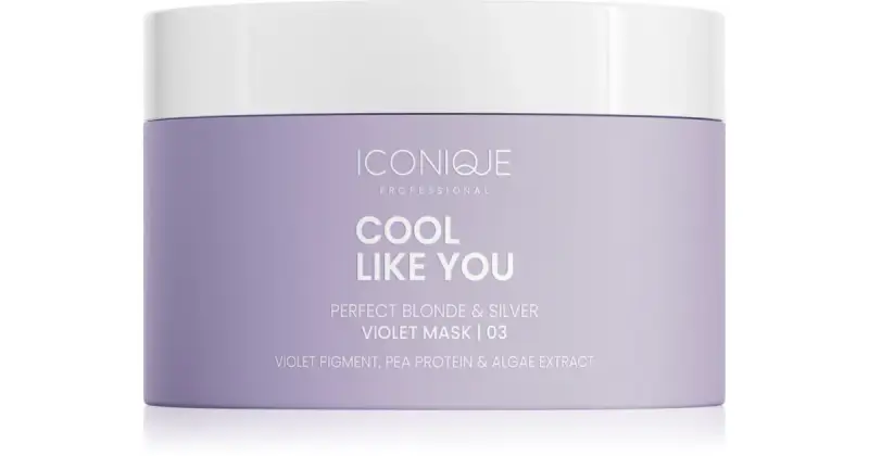 COOL LIKE YOU Perfect Blonde & Silver Violet maschera per capelli neutralizzante per toni gialli 200 ml
