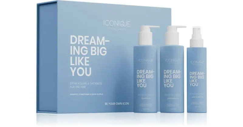 DREAMING BIG LIKE YOU Volume Set Shampoo 250 ml, Balsamo 250 ml, Spray 150 ml
