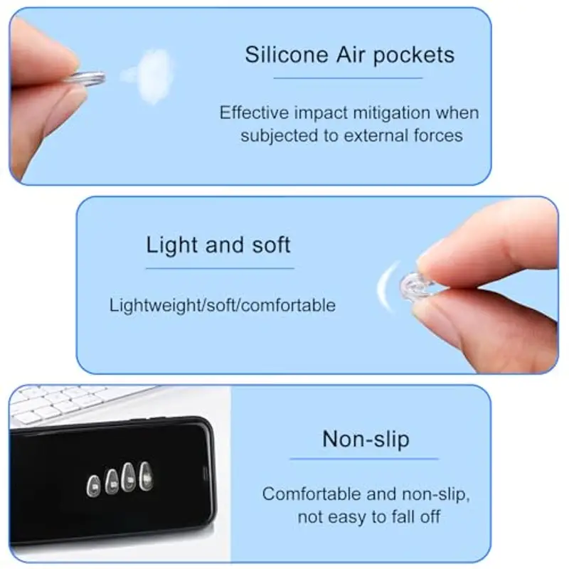 iCovalescent 30 Paia Naselli per Occhiali, Cuscinetti Nasali Avvitabili per Occhiali in Silicone, Include Viti, Cacciavite Multifunzione, Pinzette e Panni per la Pulizia miniatura 3