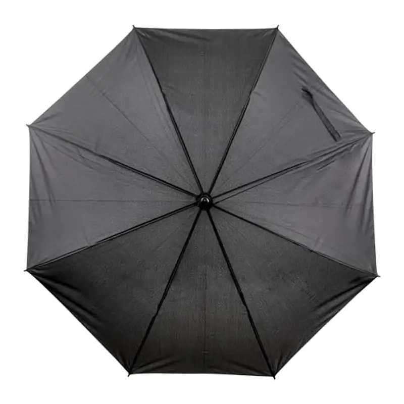 Idena 50108 - Ombrello a bastone in nero con diametro di 100 cm, ombrello con apertura automatica e manico soft-touch, lunghezza circa 88 cm miniatura 2