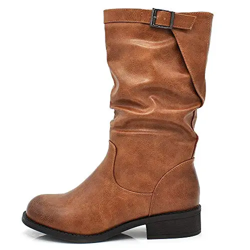 IF Fashion Stivali Stivaletti da Donna Bicker Motociclista 991 Camel N.36