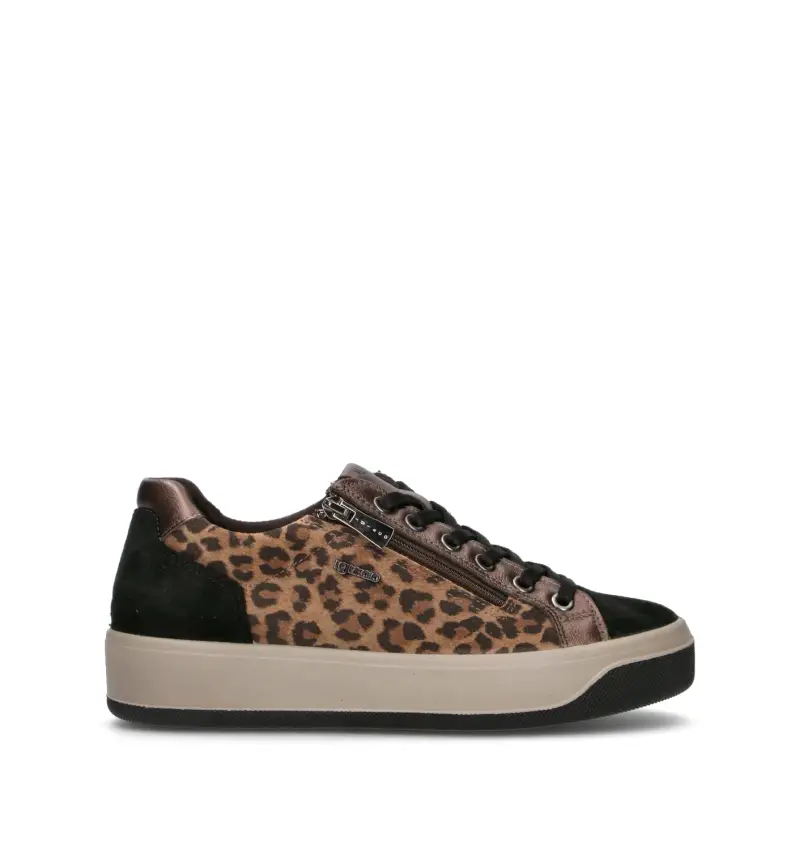 Sneaker donna maculata in pelle Vario