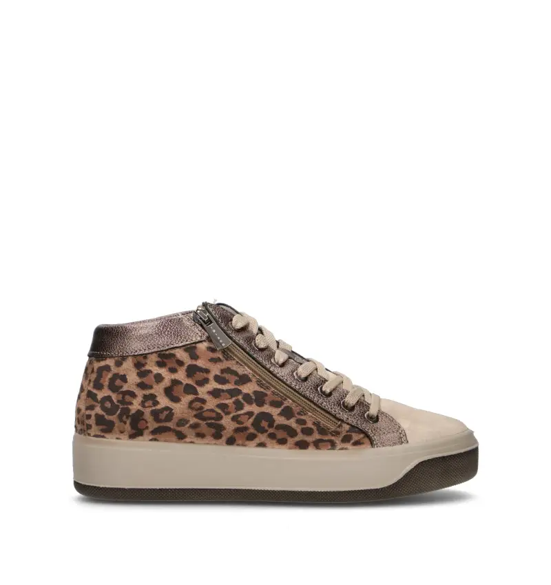 Sneaker donna maculata in pelle Vario