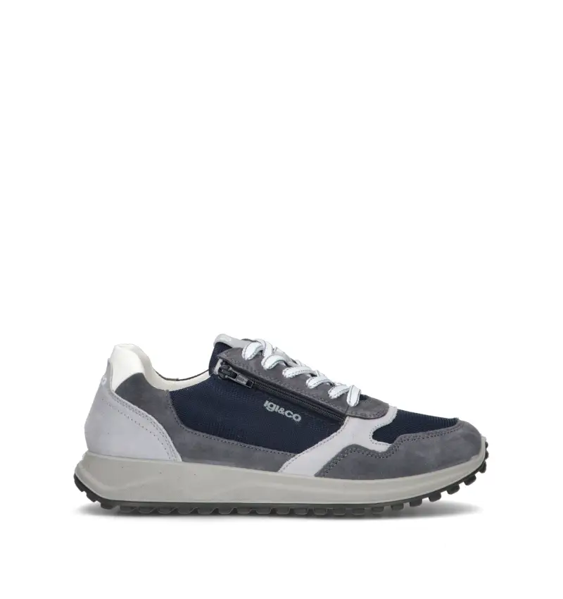 Sneaker uomo grigia/blu Vario