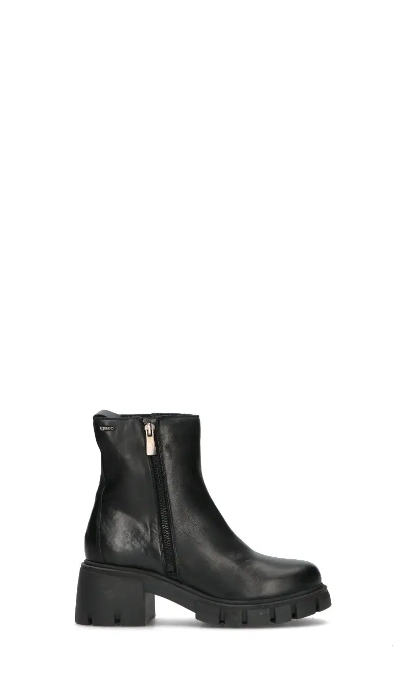 Tronchetto donna nero in pelle Vario