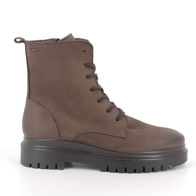 Anfibi da donna marrone con zip