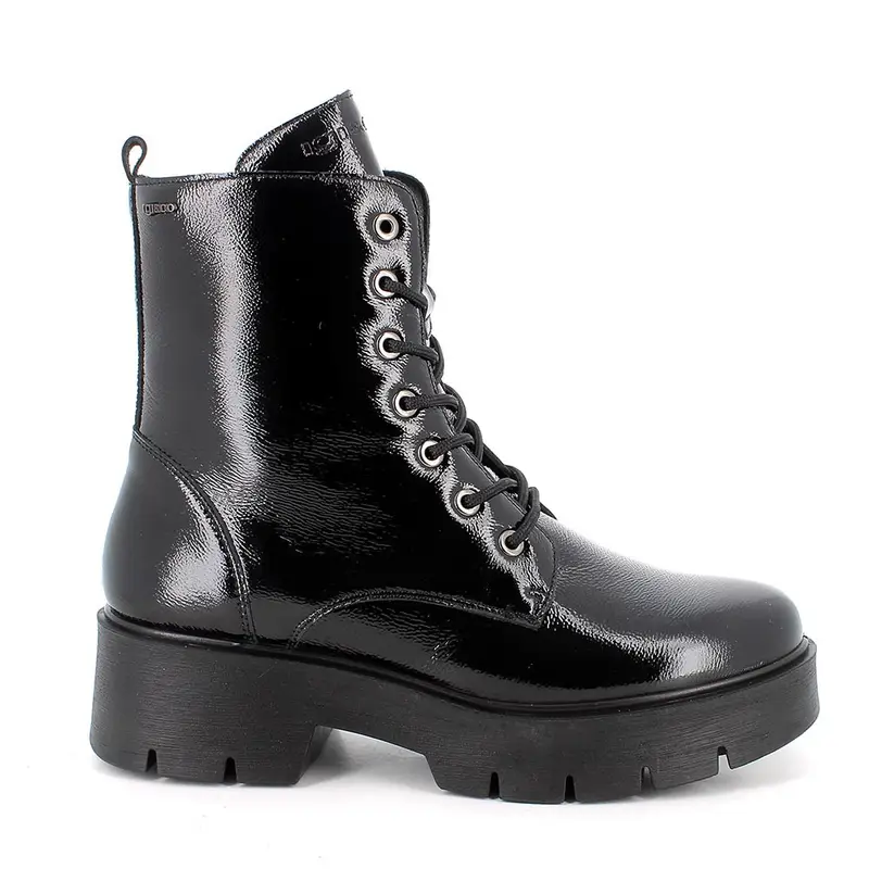 Anfibi da donna nero con zip