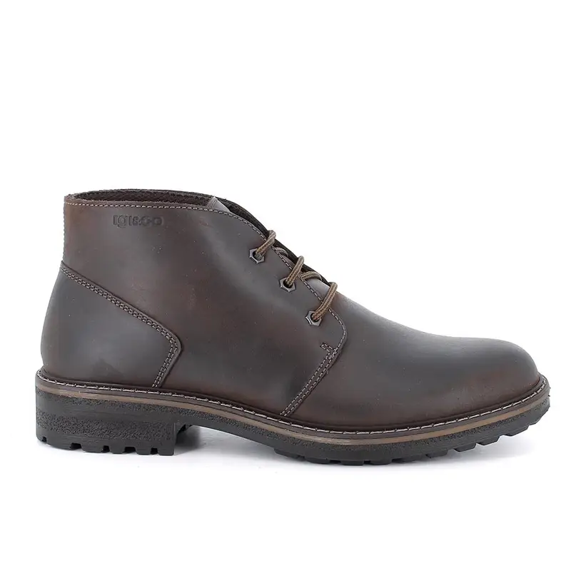 Polacchine da uomo marrone con lacci