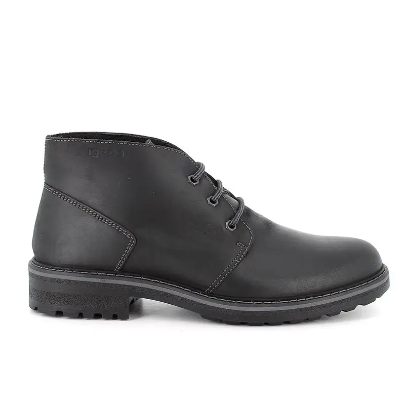 Polacchine da uomo nero con lacci