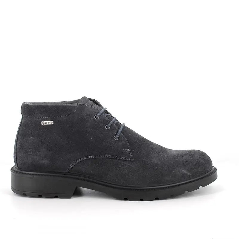 Polacchine gore-tex da uomo blu con lacci