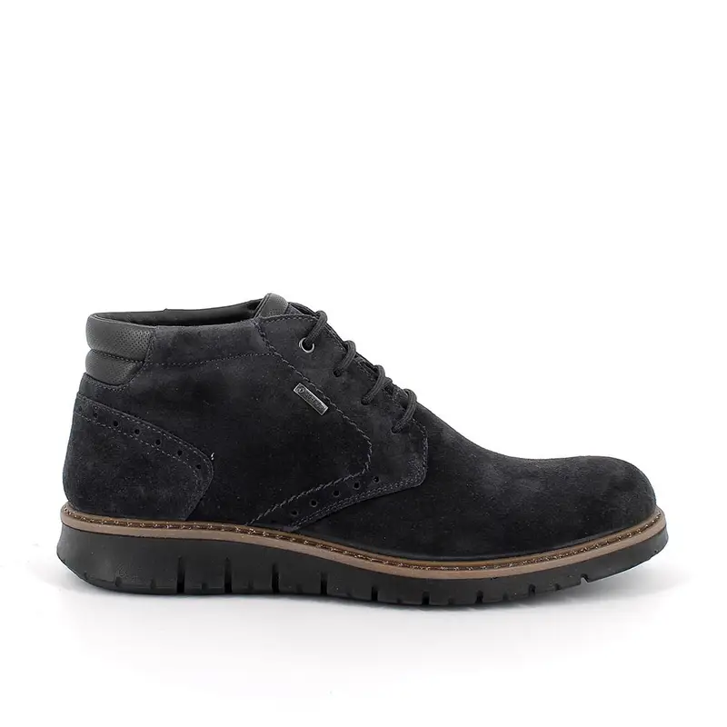 Polacchine gore-tex da uomo blu con lacci