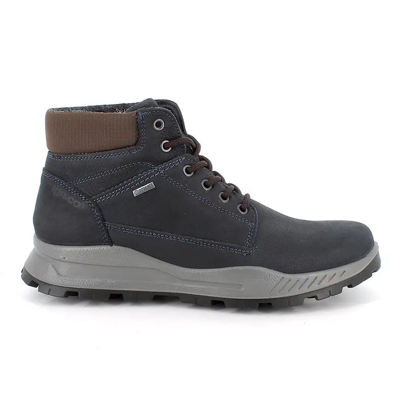 Polacchine gore-tex da uomo blu con lacci