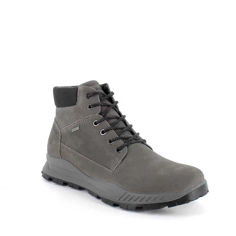 Polacchine gore-tex da uomo grigio con lacci miniatura 2
