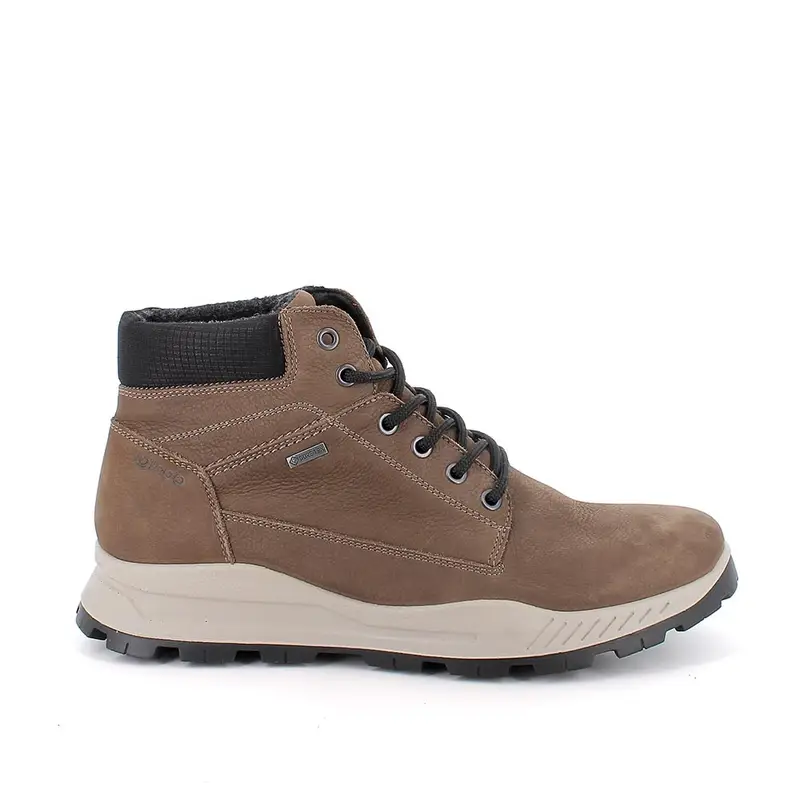 Polacchine gore-tex da uomo marrone con lacci