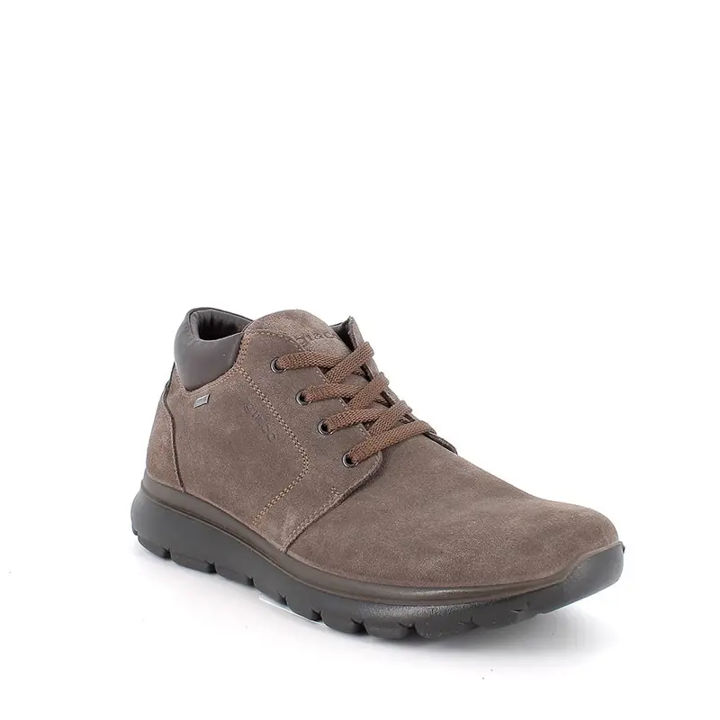 Polacchine gore-tex da uomo marrone e grigio con lacci miniatura 2