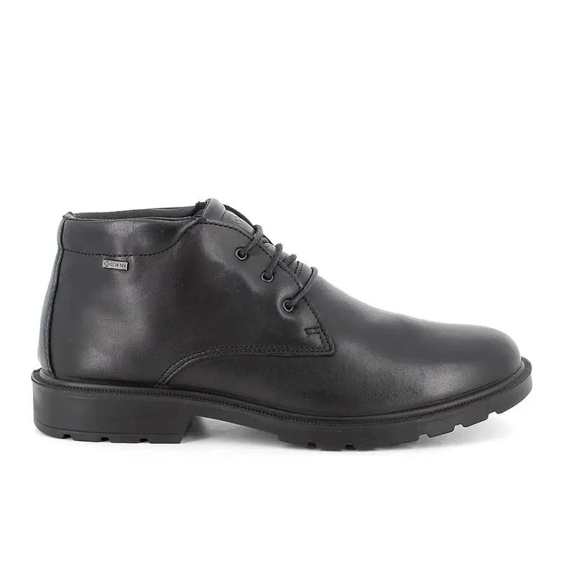 Polacchine gore-tex da uomo nero con lacci