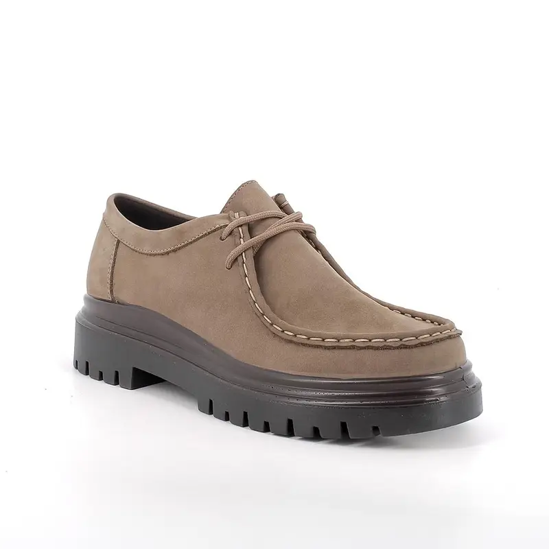 Scarpe da donna beige con lacci miniatura 2