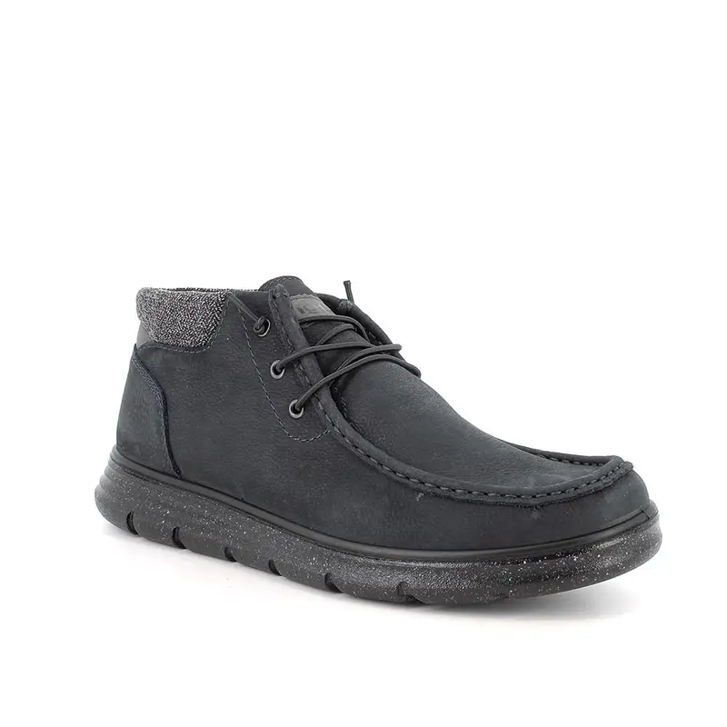 Scarpe da uomo blu con lacci miniatura 2