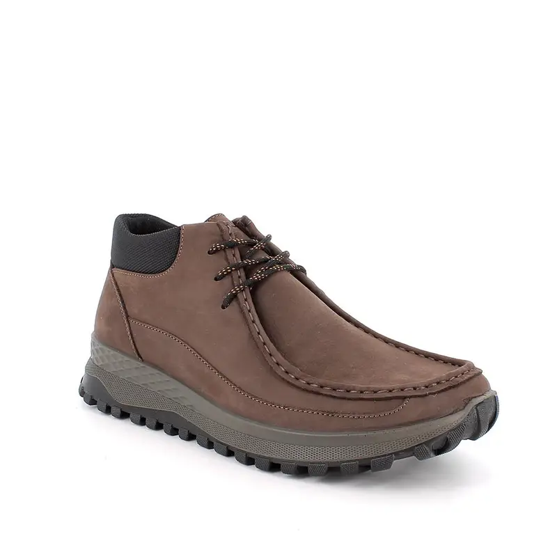 Scarpe da uomo marrone con lacci miniatura 2