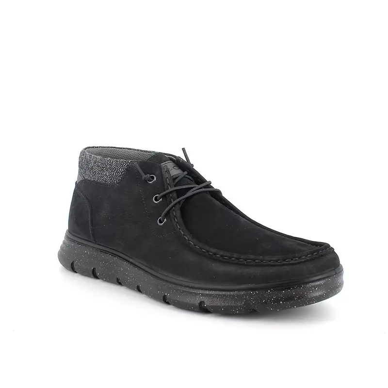 Scarpe da uomo nero con lacci miniatura 2