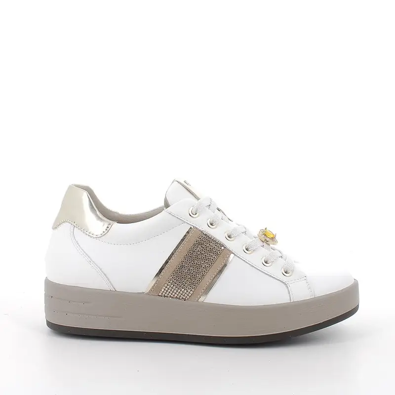 Sneakers da donna bianco con lacci