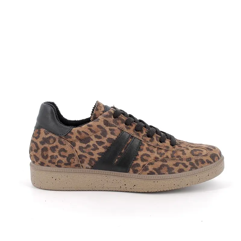 Sneakers da donna marrone con lacci