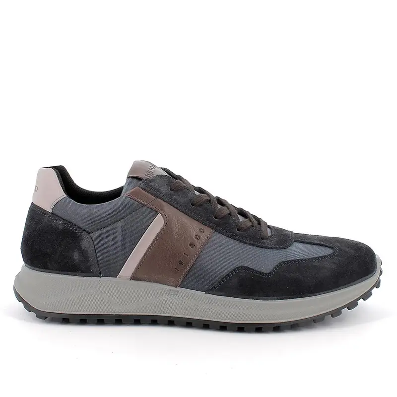 Sneakers da uomo blu con lacci