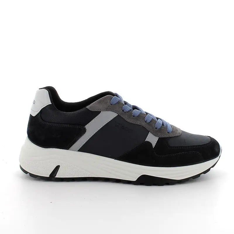 Sneakers da uomo blu con lacci