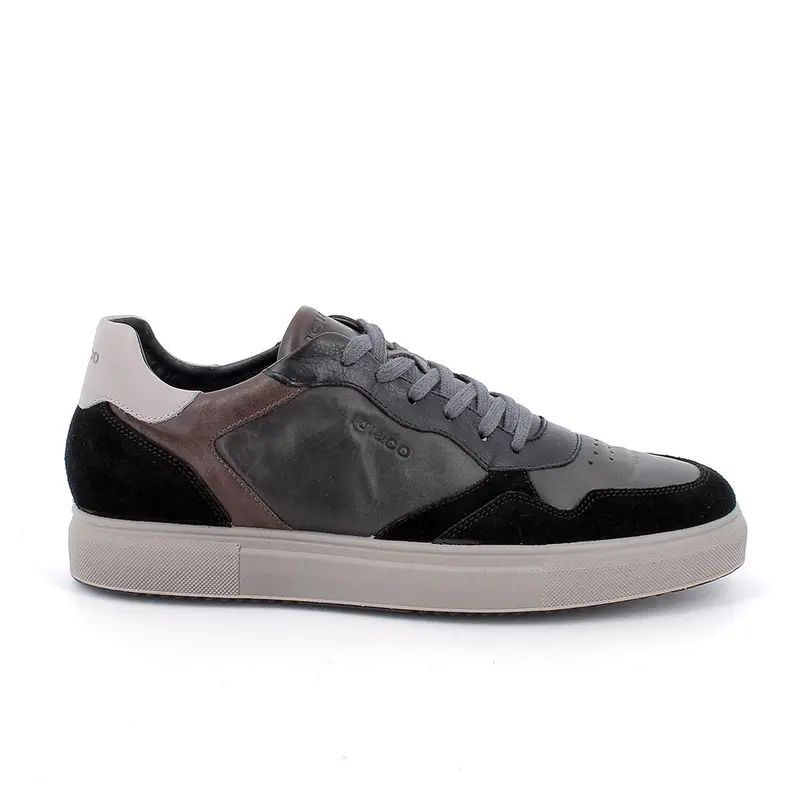 Sneakers da uomo grigio con lacci