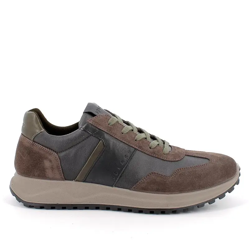 Sneakers da uomo marrone con lacci