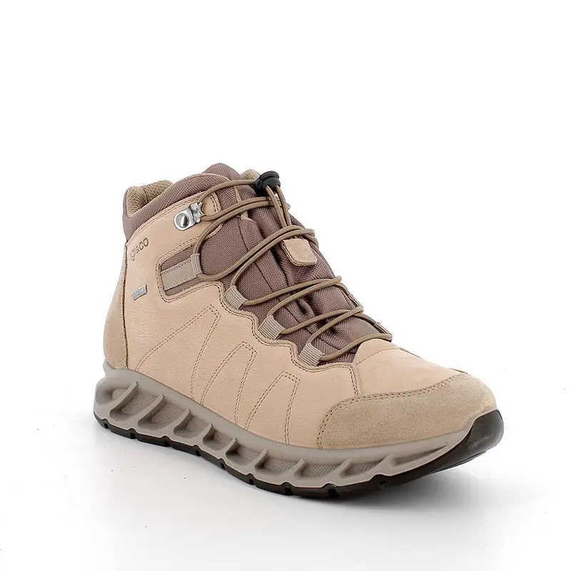 Sneakers gore-tex da donna beige con elastico miniatura 2