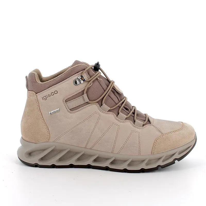 Sneakers gore-tex da donna beige con elastico