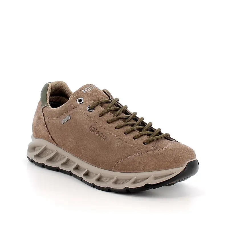 Sneakers gore-tex da donna beige con lacci miniatura 2