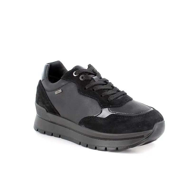 Sneakers gore-tex da donna nero con lacci miniatura 2