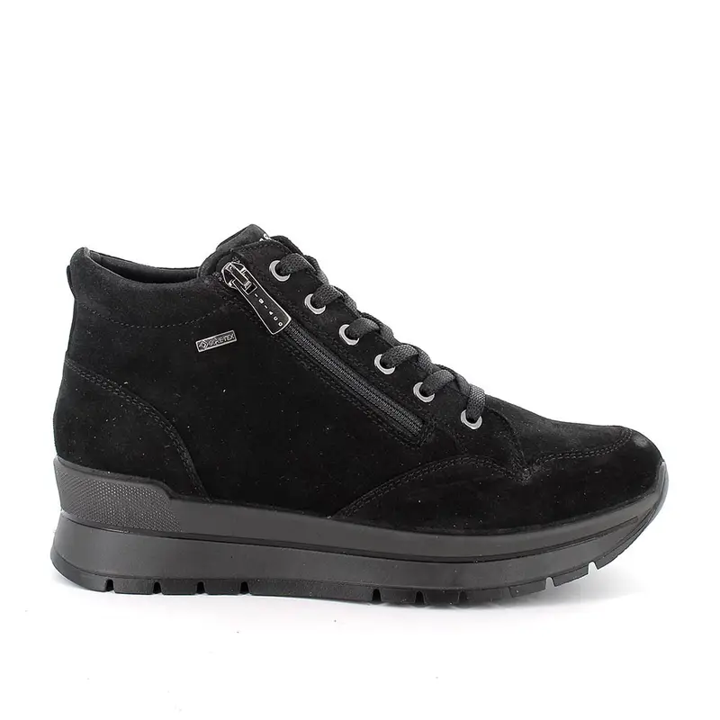 Sneakers gore-tex da donna nero con zip
