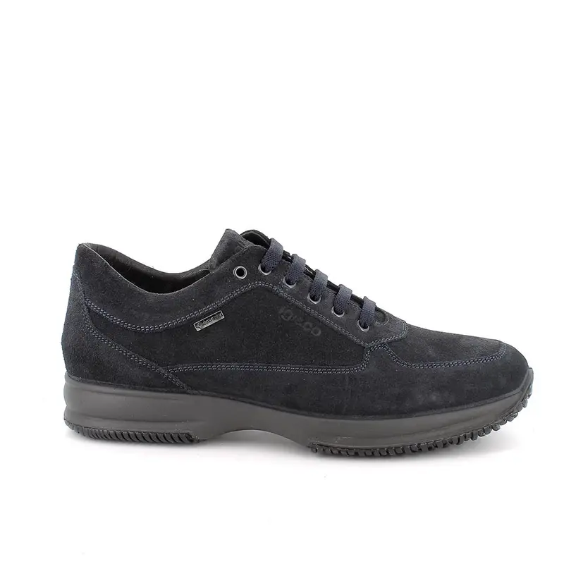 Sneakers gore-tex da uomo blu con lacci