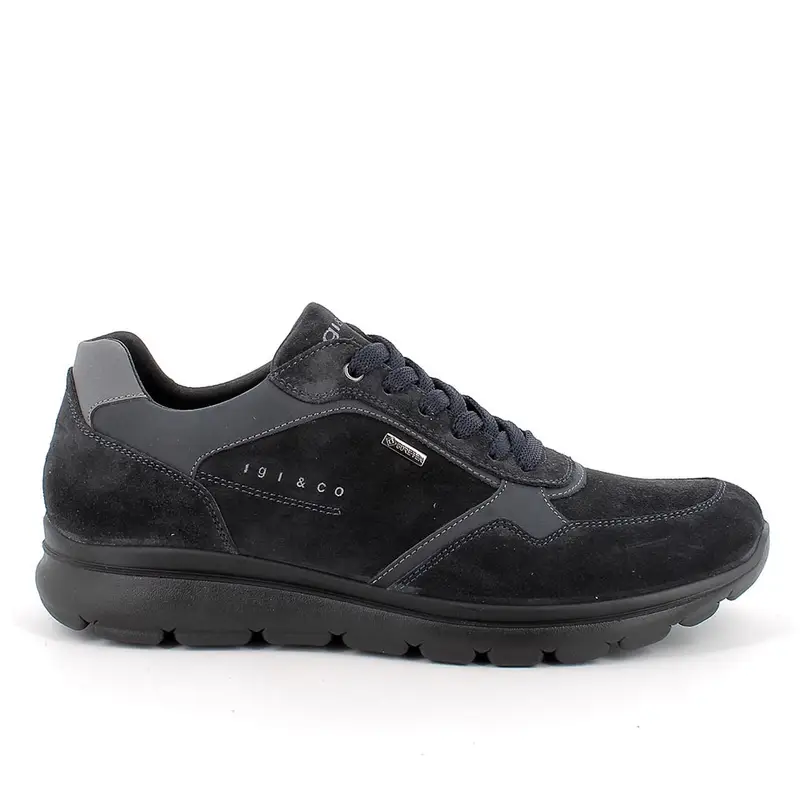 Sneakers gore-tex da uomo blu con lacci