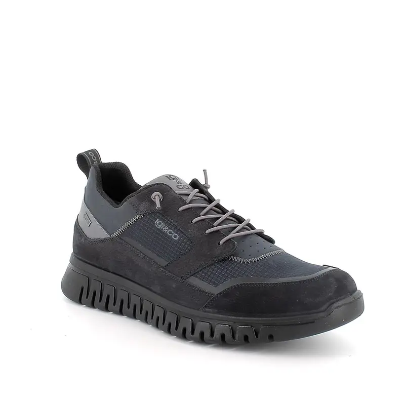 Sneakers gore-tex da uomo blu con lacci miniatura 2