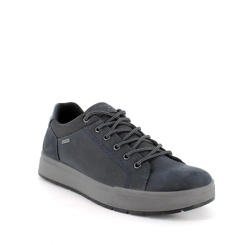 Sneakers gore-tex da uomo blu con lacci miniatura 2