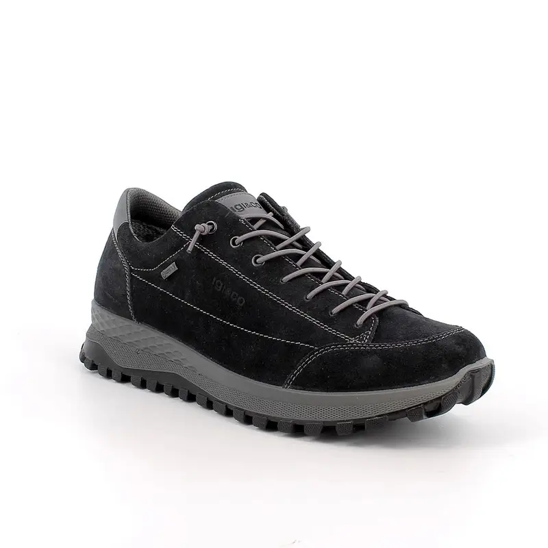 Sneakers gore-tex da uomo blu con lacci miniatura 2