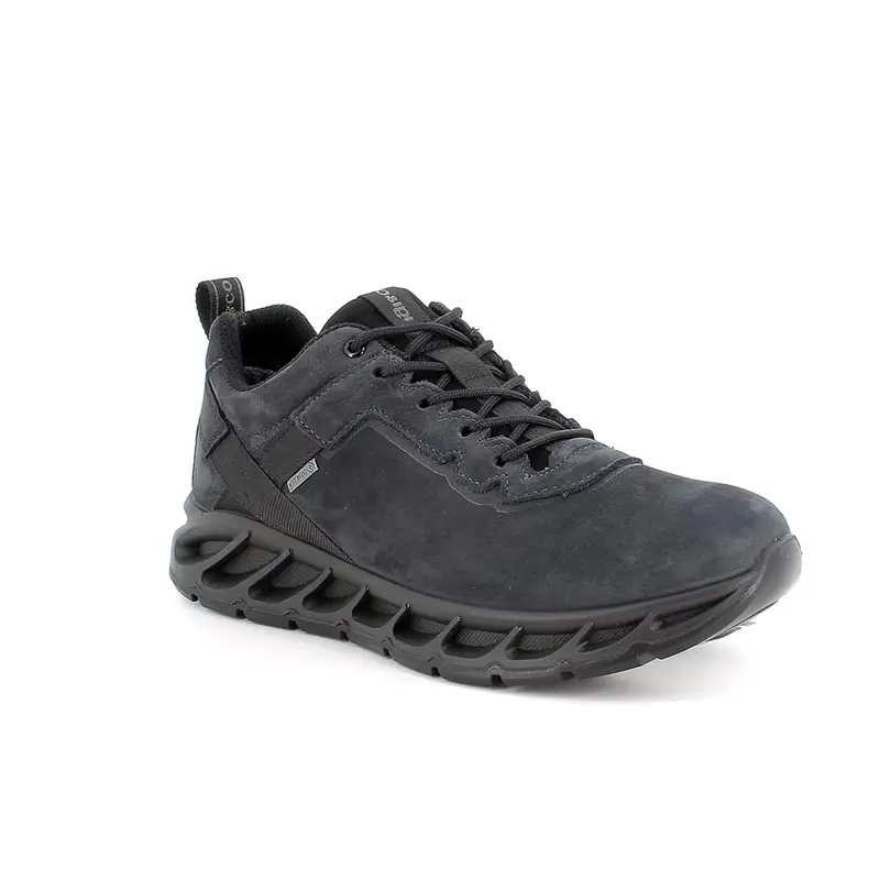 Sneakers gore-tex da uomo blu con lacci miniatura 2