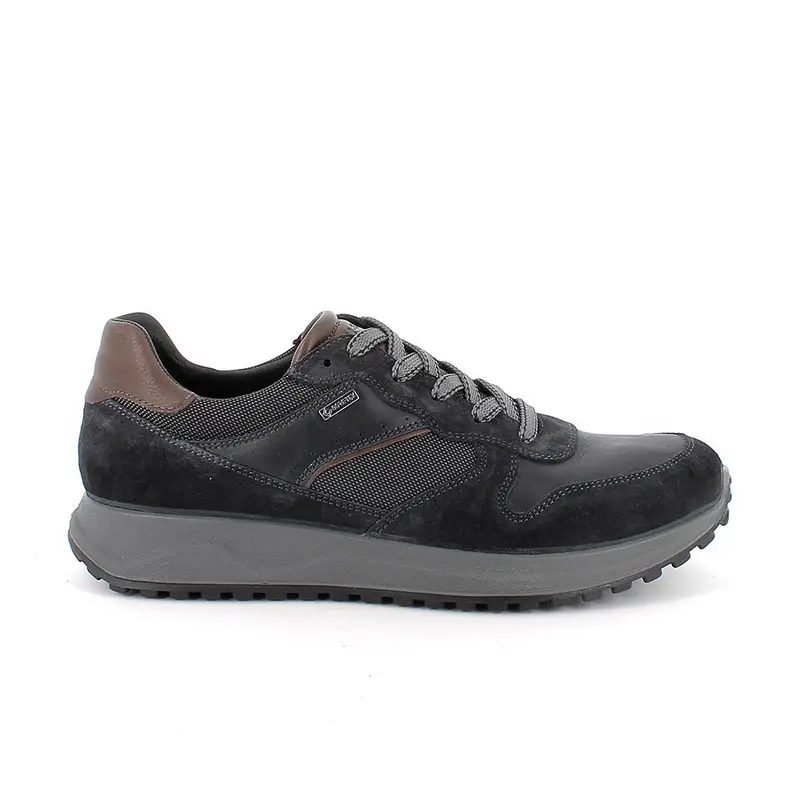 Sneakers gore-tex da uomo blu con lacci